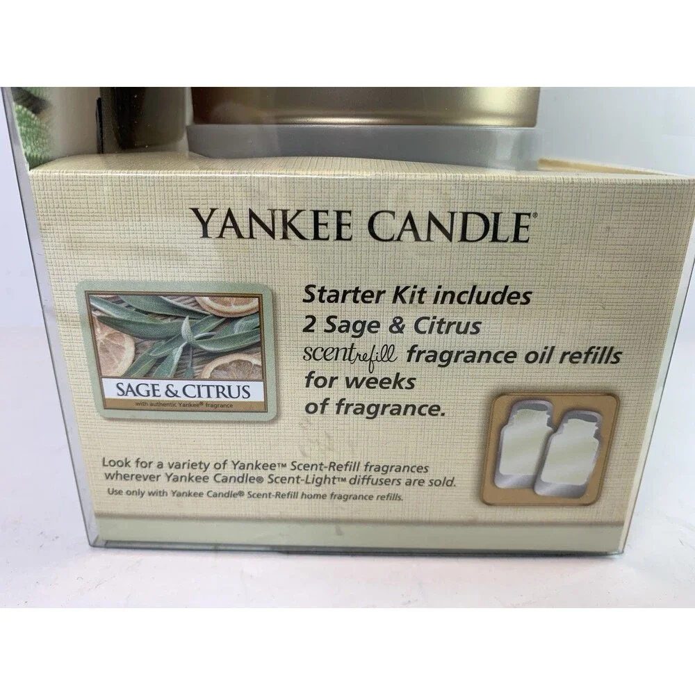 Yankee Candle ScentLight Fragrance Diffuser Cordless Light Gold Starter Kit